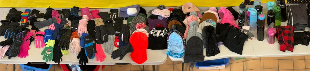 Gloves and hats, lost and found 